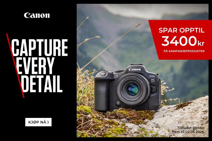 Direkterabatt på Canon-utstyr